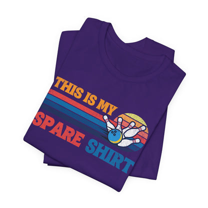 This Is My Spare Shirt Bowler Tee | Bowling Retro Logo
