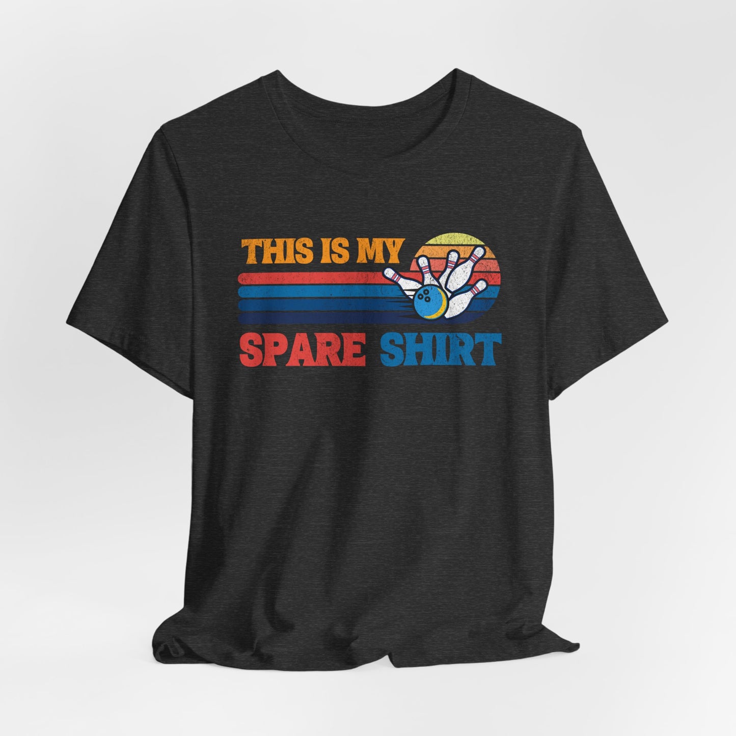 This Is My Spare Shirt Bowler Tee | Bowling Retro Logo