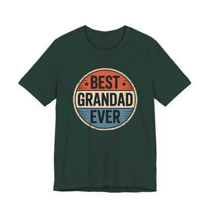 Best Grandad Ever Retro T-Shirt, Vintage Style Fathers Day Gift