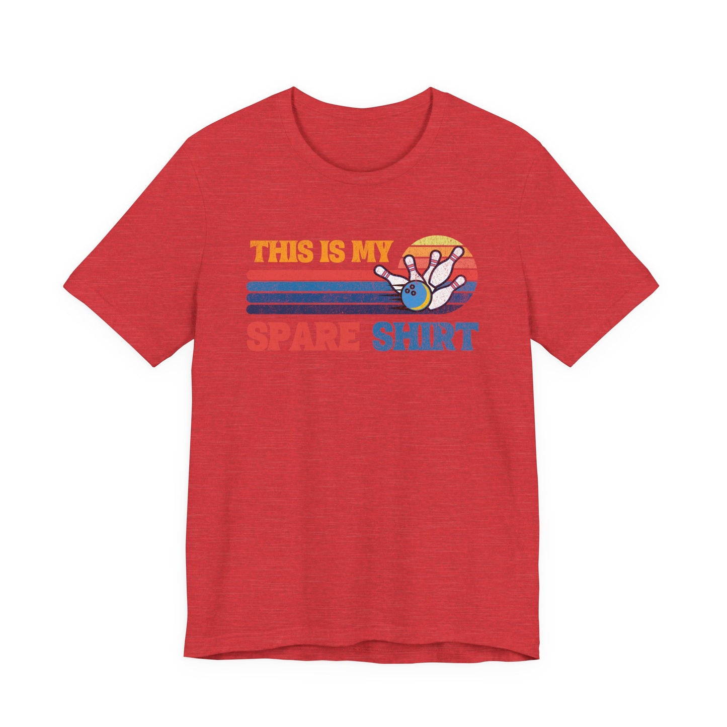 This Is My Spare Shirt Bowler Tee | Bowling Retro Logo