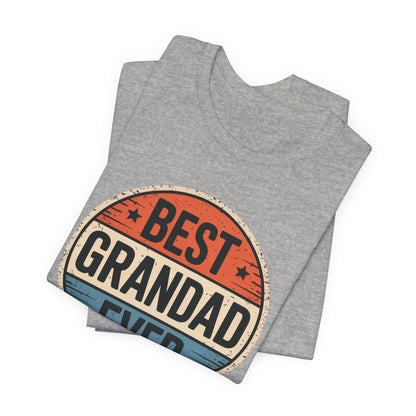Best Grandad Ever Retro T-Shirt, Vintage Style Fathers Day Gift