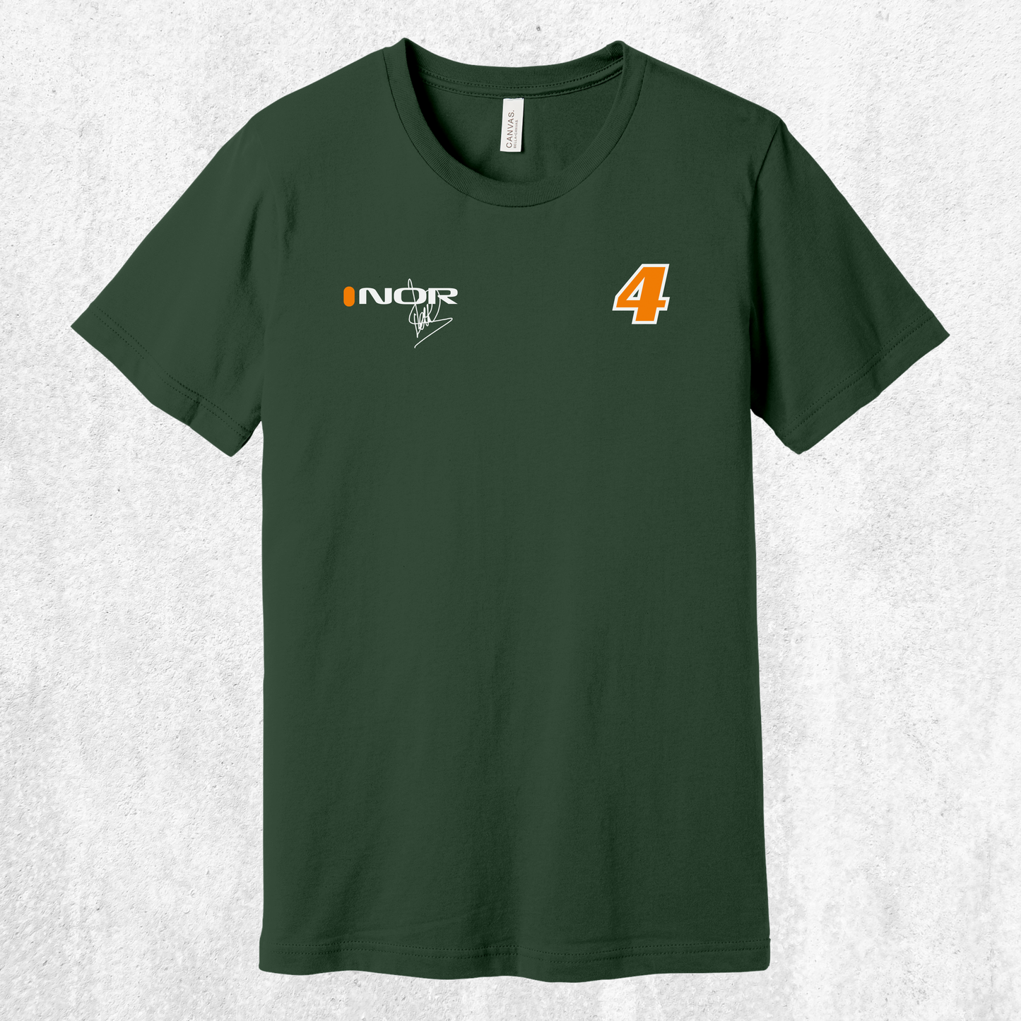 Lando Norris F1 Signature Tee — NOR #4 Race Fan T‑Shirt