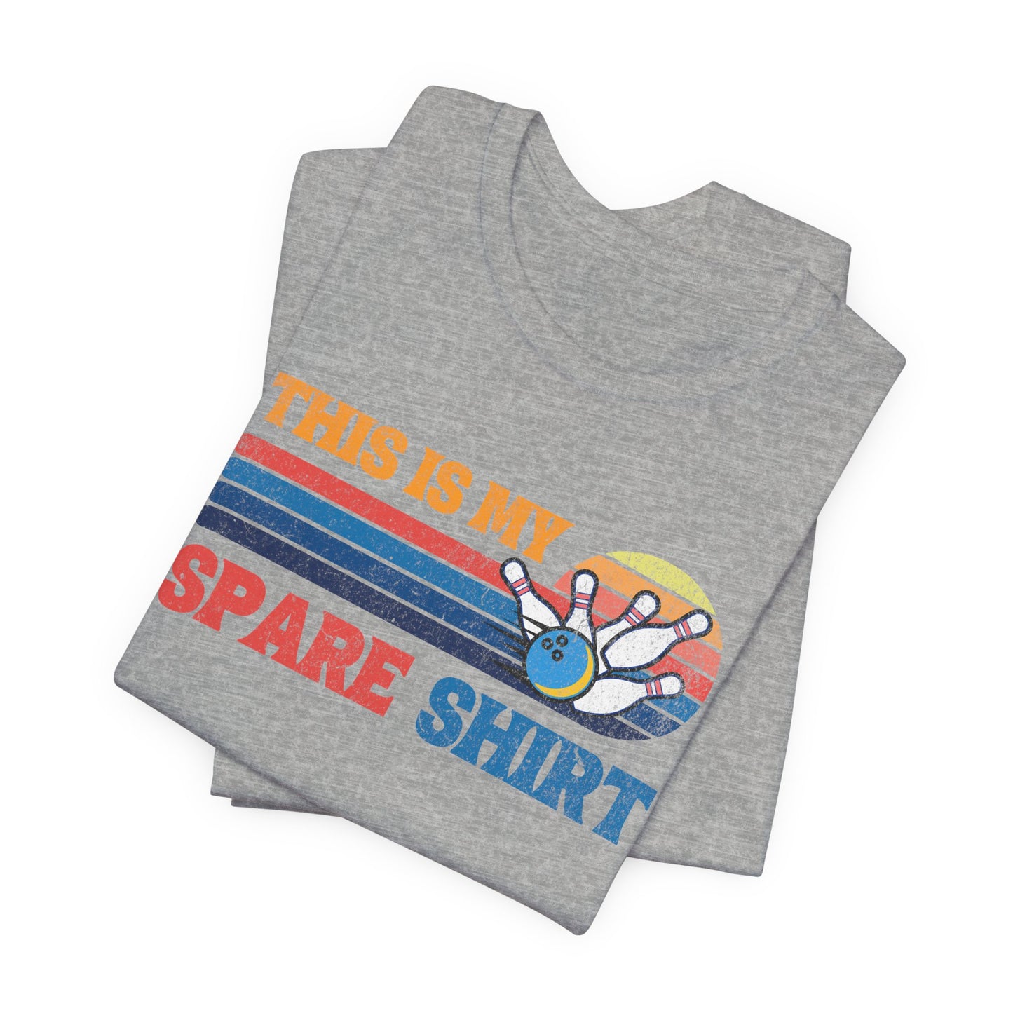 This Is My Spare Shirt Bowler Tee | Bowling Retro Logo