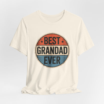 Best Grandad Ever Retro T-Shirt, Vintage Style Fathers Day Gift