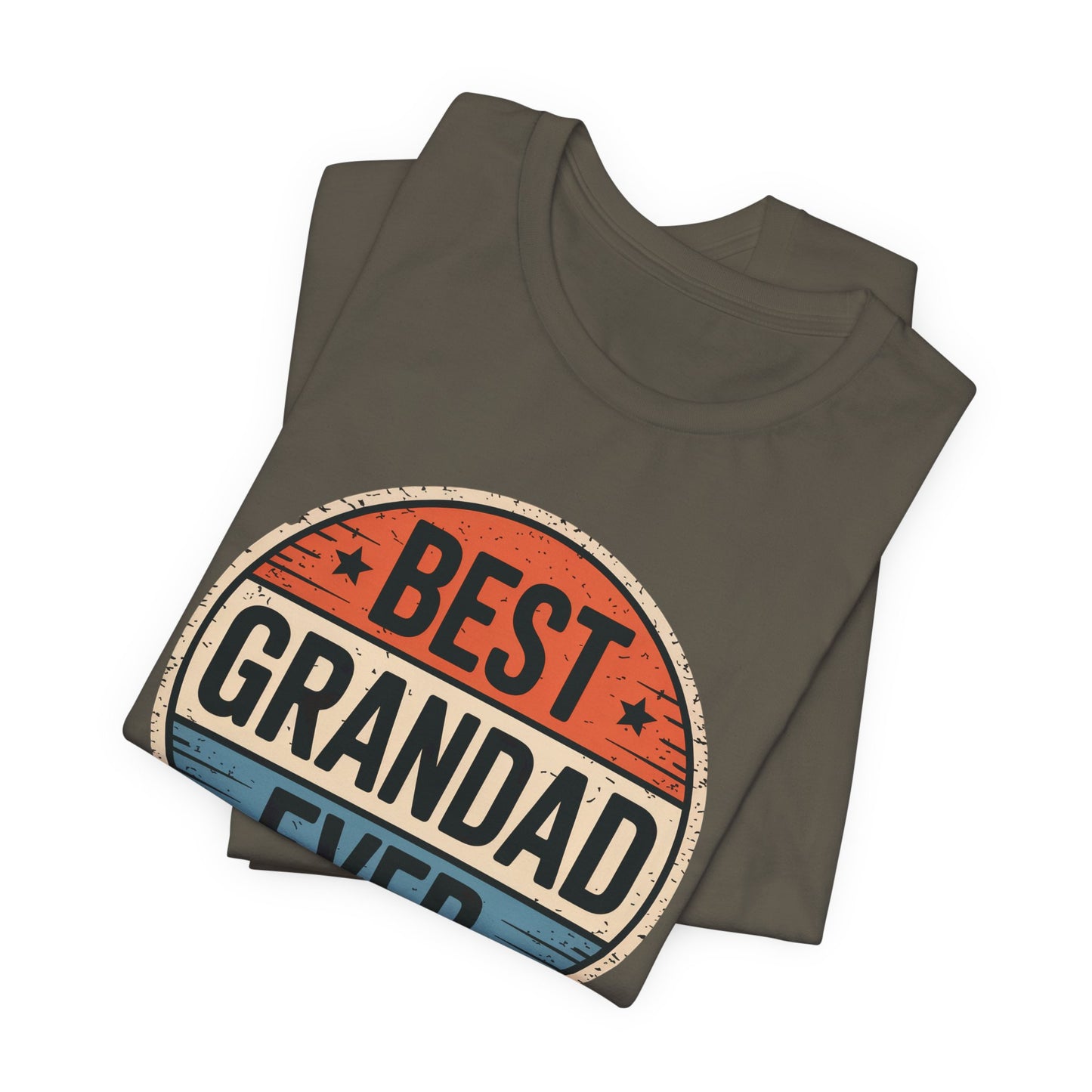 Best Grandad Ever Retro T-Shirt, Vintage Style Fathers Day Gift