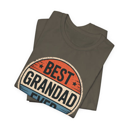 Best Grandad Ever Retro T-Shirt, Vintage Style Fathers Day Gift