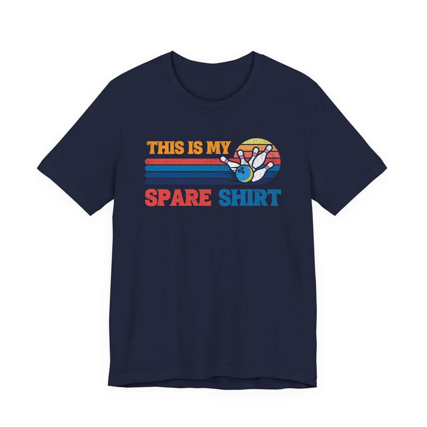 This Is My Spare Shirt Bowler Tee | Bowling Retro Logo