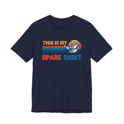 This Is My Spare Shirt Bowler Tee | Bowling Retro Logo
