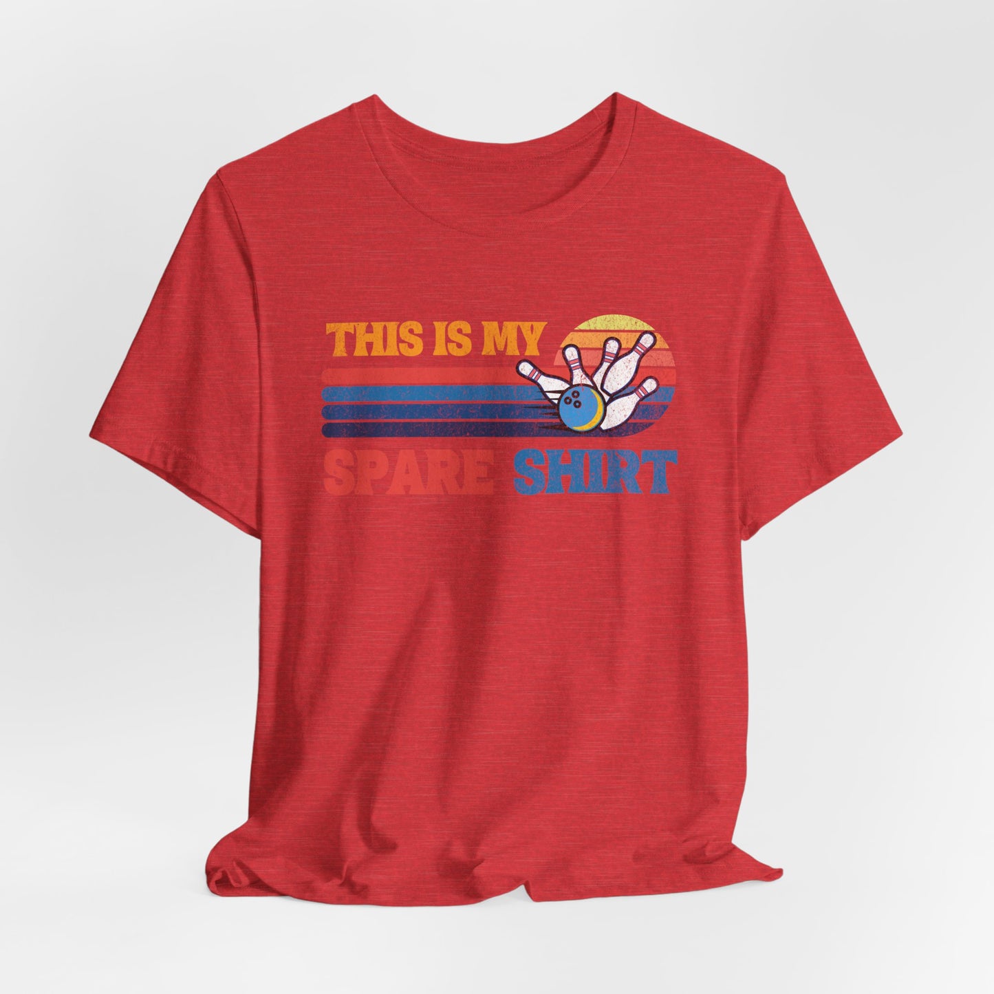 This Is My Spare Shirt Bowler Tee | Bowling Retro Logo