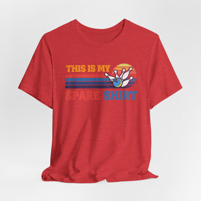 This Is My Spare Shirt Bowler Tee | Bowling Retro Logo