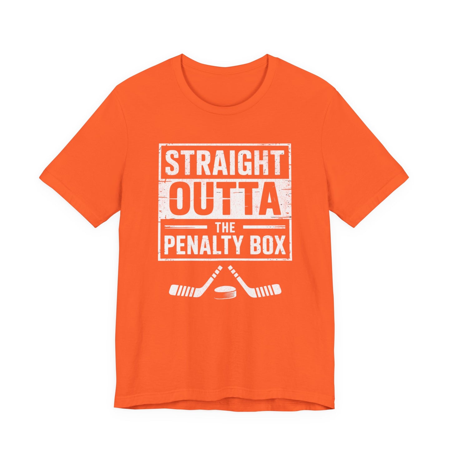 Straight Outta The Penalty Box Ice Hockey Shirt | Hockey Mask & Sticks Tee