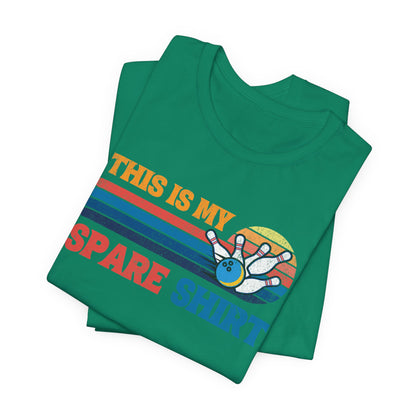 This Is My Spare Shirt Bowler Tee | Bowling Retro Logo