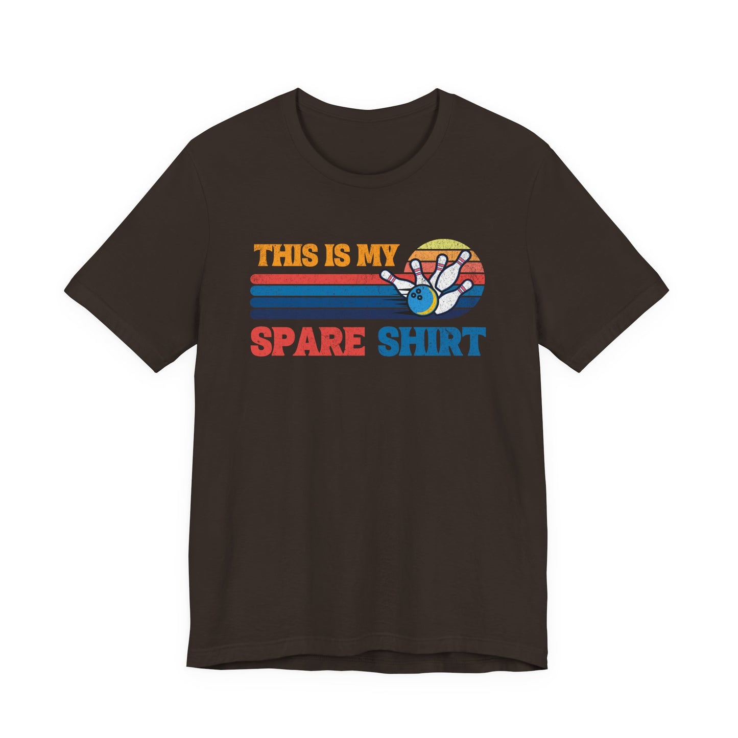 This Is My Spare Shirt Bowler Tee | Bowling Retro Logo