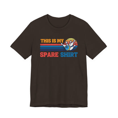 This Is My Spare Shirt Bowler Tee | Bowling Retro Logo