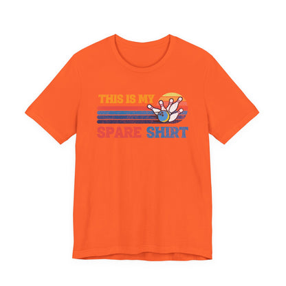This Is My Spare Shirt Bowler Tee | Bowling Retro Logo