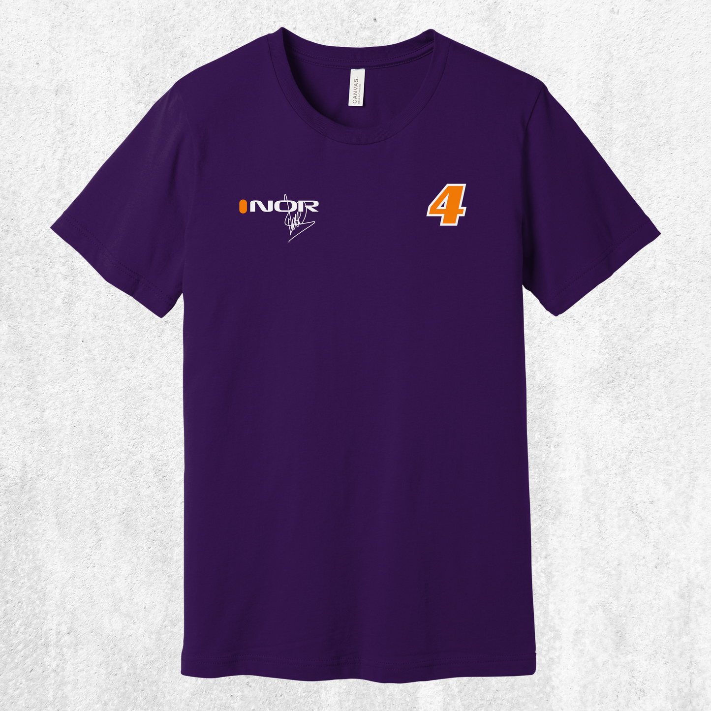 Lando Norris F1 Signature Tee — NOR #4 Race Fan T‑Shirt