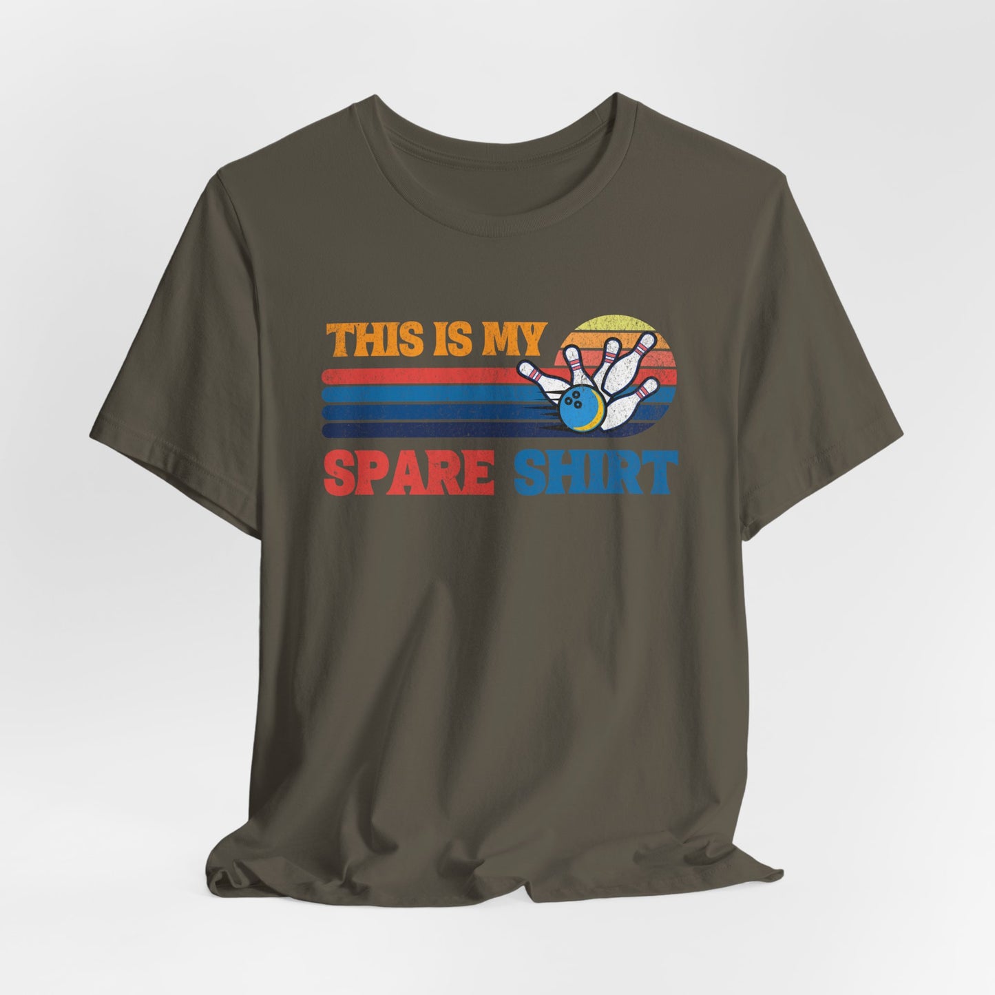 This Is My Spare Shirt Bowler Tee | Bowling Retro Logo