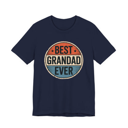 Best Grandad Ever Retro T-Shirt, Vintage Style Fathers Day Gift