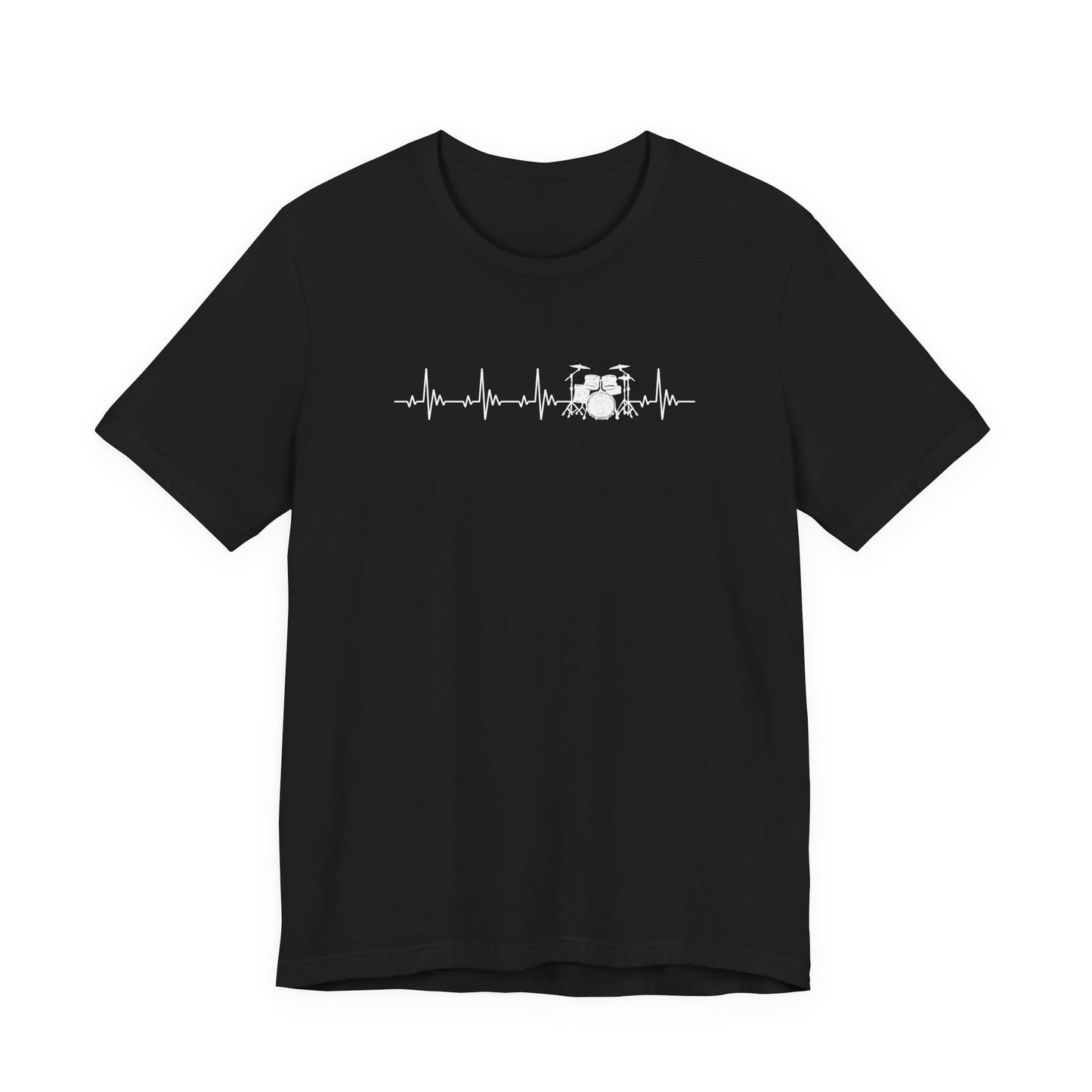 Heartbeat Drum Set T-Shirt | Heart Beats for Drumming Tee