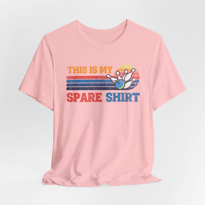 This Is My Spare Shirt Bowler Tee | Bowling Retro Logo