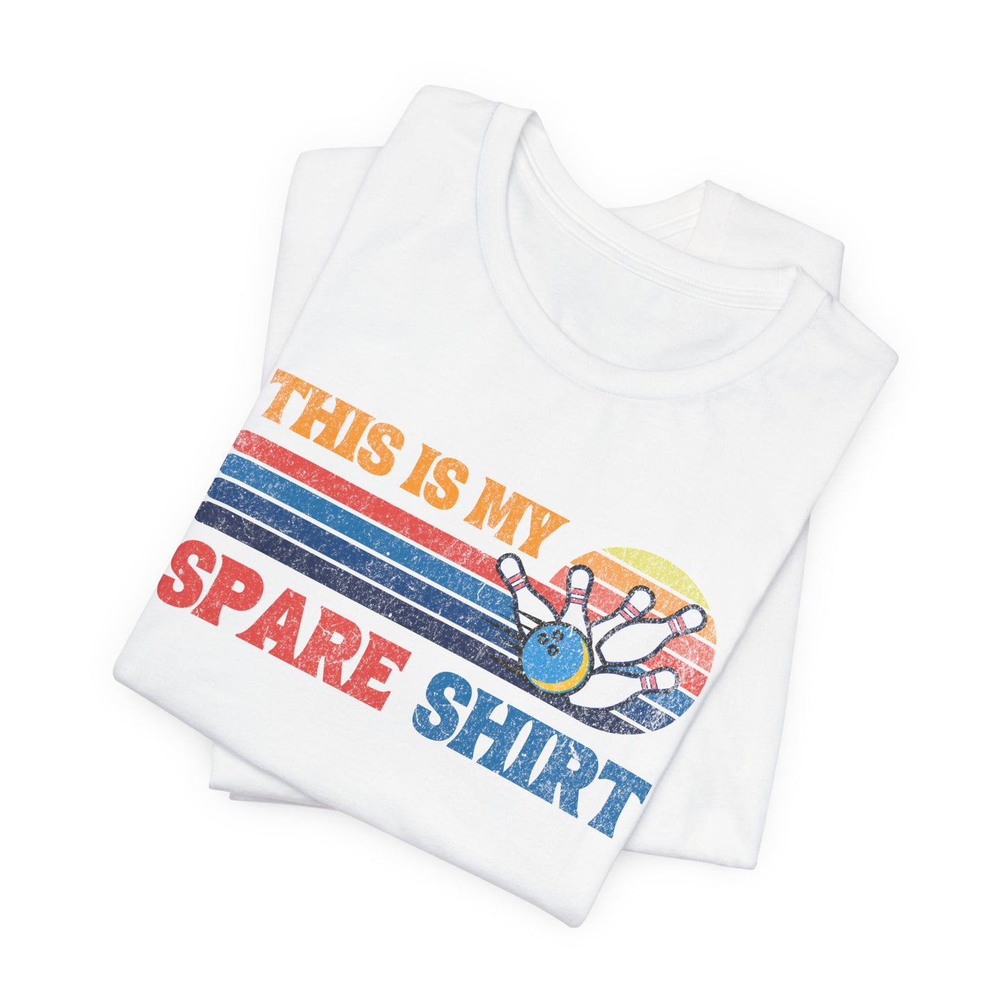 This Is My Spare Shirt Bowler Tee | Bowling Retro Logo