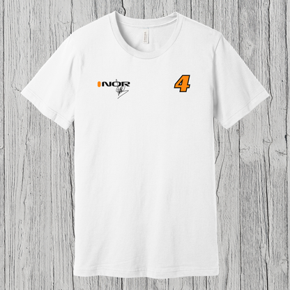 Lando Norris F1 Signature Tee — NOR #4 Race Fan T‑Shirt