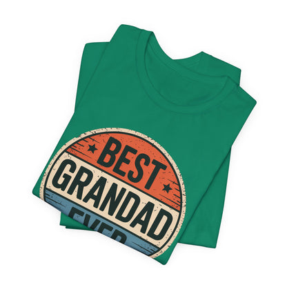 Best Grandad Ever Retro T-Shirt, Vintage Style Fathers Day Gift