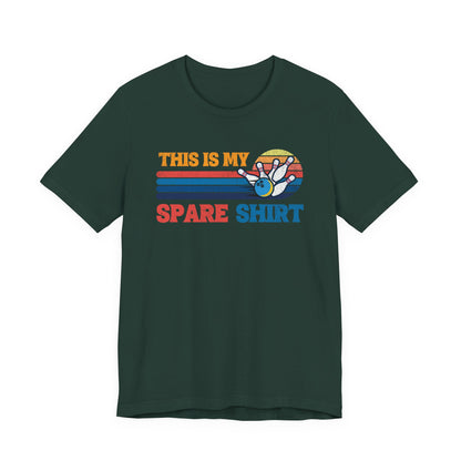 This Is My Spare Shirt Bowler Tee | Bowling Retro Logo