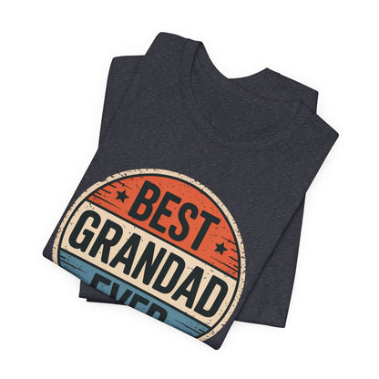Best Grandad Ever Retro T-Shirt, Vintage Style Fathers Day Gift