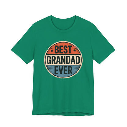 Best Grandad Ever Retro T-Shirt, Vintage Style Fathers Day Gift