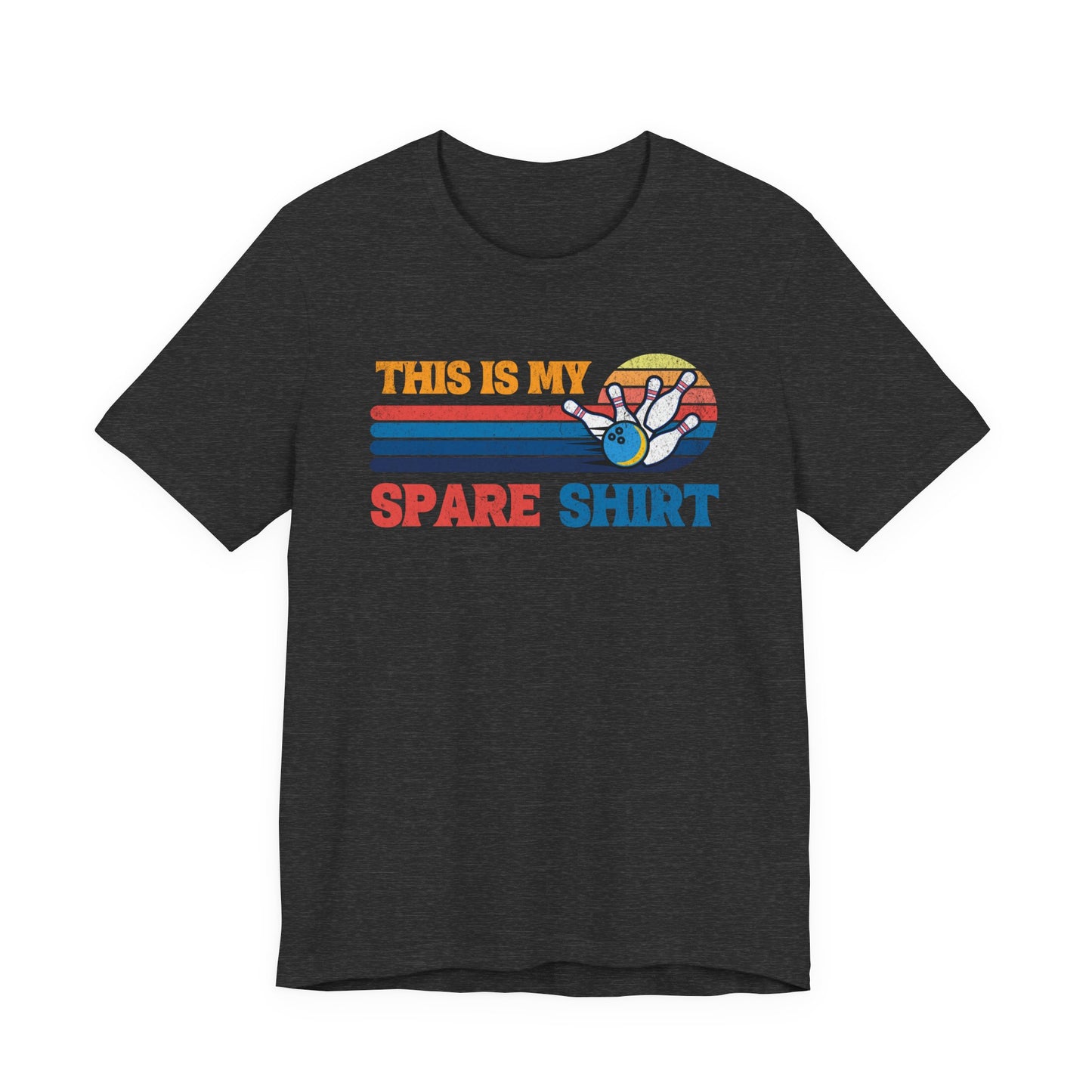 This Is My Spare Shirt Bowler Tee | Bowling Retro Logo
