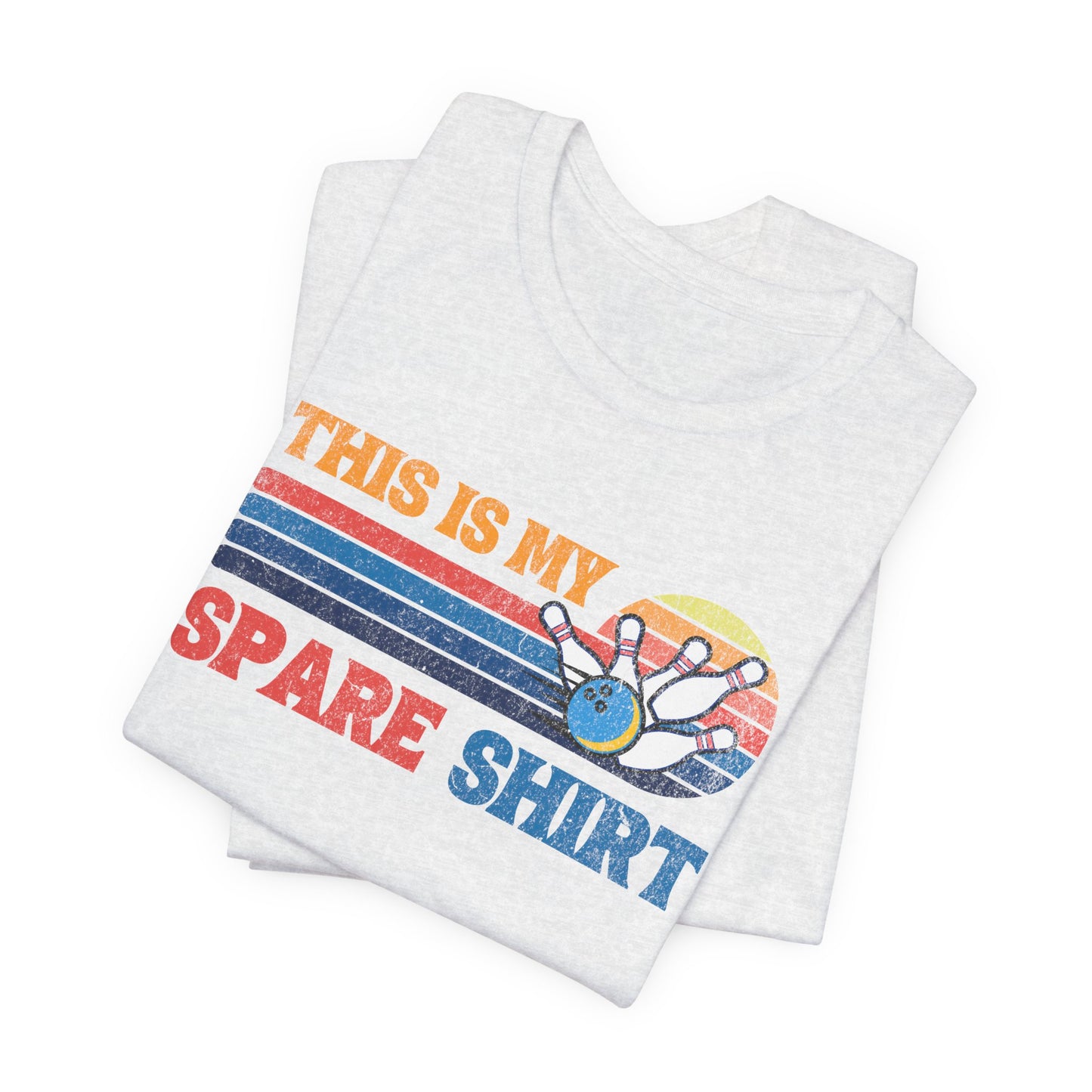 This Is My Spare Shirt Bowler Tee | Bowling Retro Logo