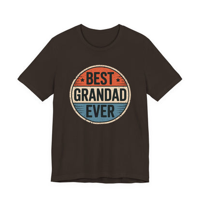 Best Grandad Ever Retro T-Shirt, Vintage Style Fathers Day Gift