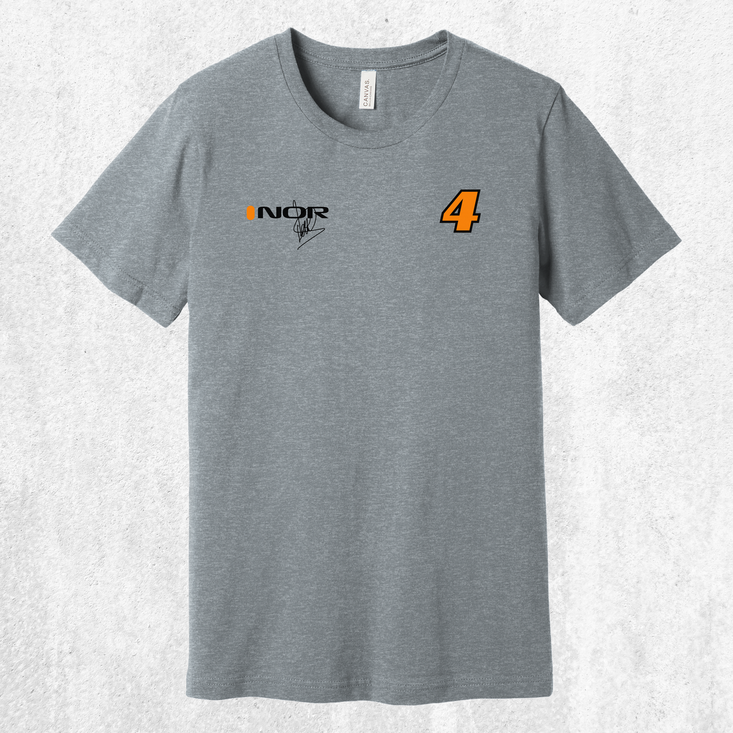 Lando Norris F1 Signature Tee — NOR #4 Race Fan T‑Shirt