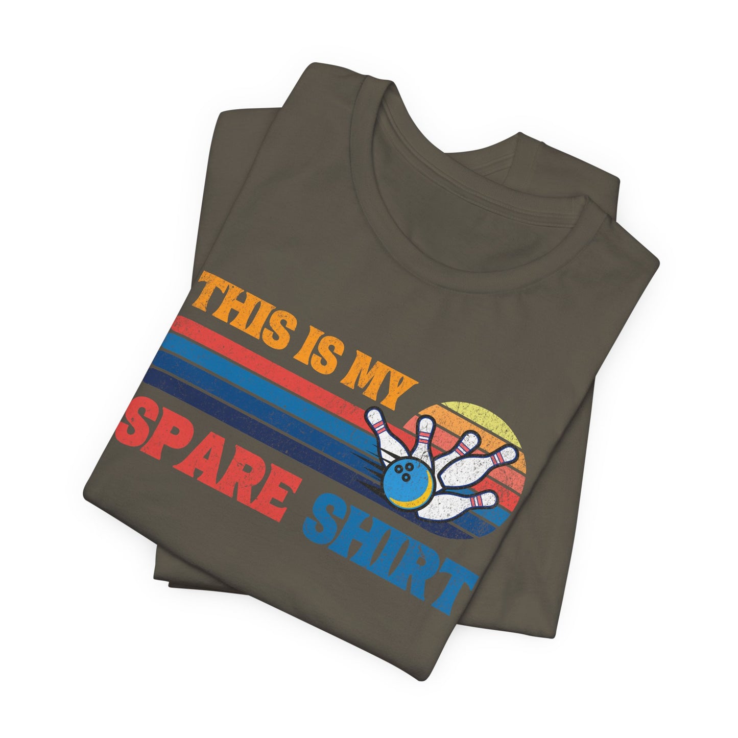 This Is My Spare Shirt Bowler Tee | Bowling Retro Logo