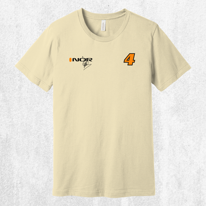 Lando Norris F1 Signature Tee — NOR #4 Race Fan T‑Shirt