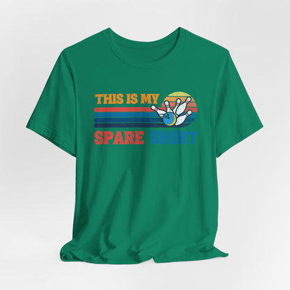 This Is My Spare Shirt Bowler Tee | Bowling Retro Logo