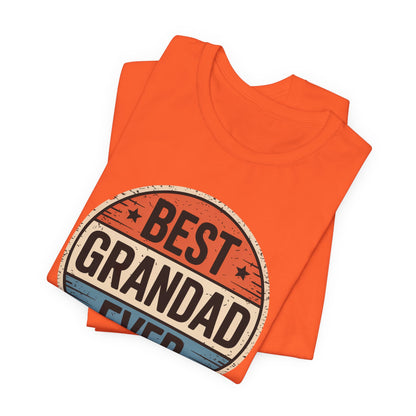 Best Grandad Ever Retro T-Shirt, Vintage Style Fathers Day Gift