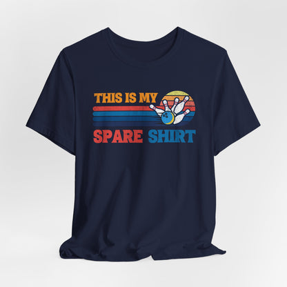 This Is My Spare Shirt Bowler Tee | Bowling Retro Logo
