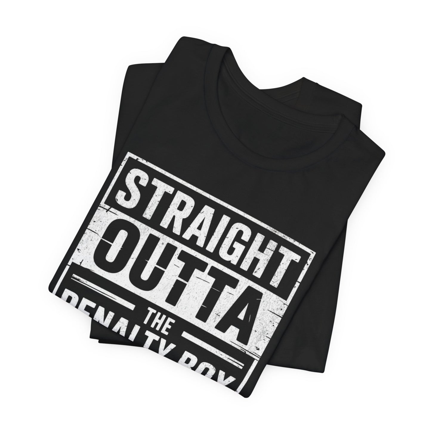 Straight Outta The Penalty Box Ice Hockey Shirt | Hockey Mask & Sticks Tee