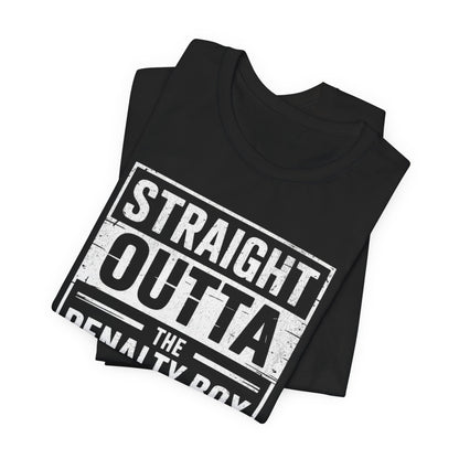 Straight Outta The Penalty Box Ice Hockey Shirt | Hockey Mask & Sticks Tee