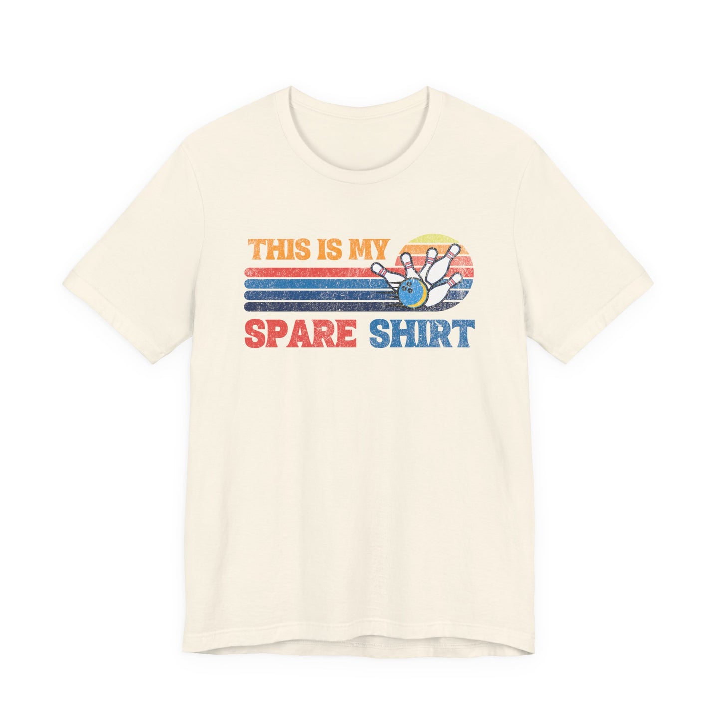 This Is My Spare Shirt Bowler Tee | Bowling Retro Logo