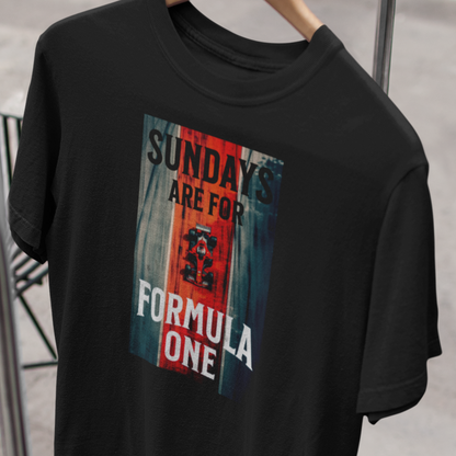 Formula 1 T-Shirt, Sundays are for Formula One, Motorsport Enthusiast Gift, F1 Gift