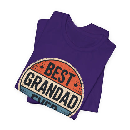 Best Grandad Ever Retro T-Shirt, Vintage Style Fathers Day Gift