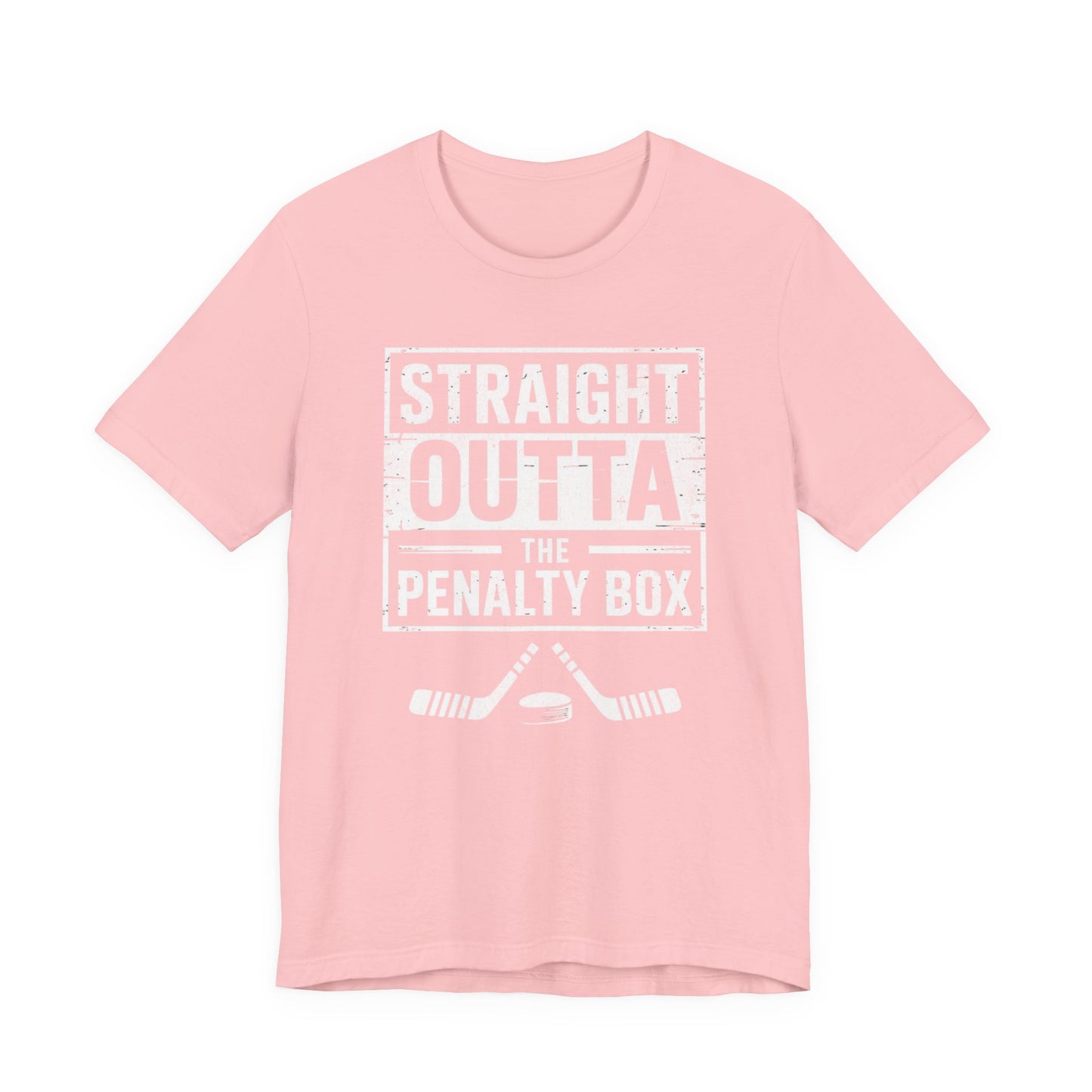 Straight Outta The Penalty Box Ice Hockey Shirt | Hockey Mask & Sticks Tee