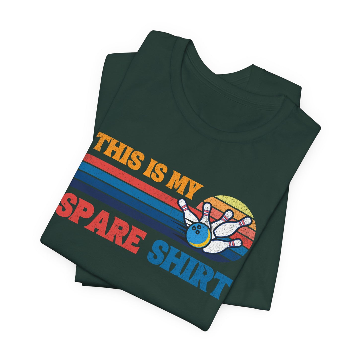 This Is My Spare Shirt Bowler Tee | Bowling Retro Logo