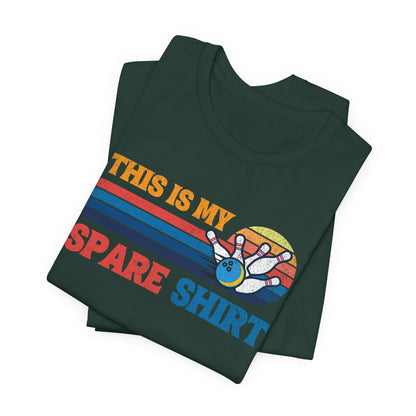 This Is My Spare Shirt Bowler Tee | Bowling Retro Logo
