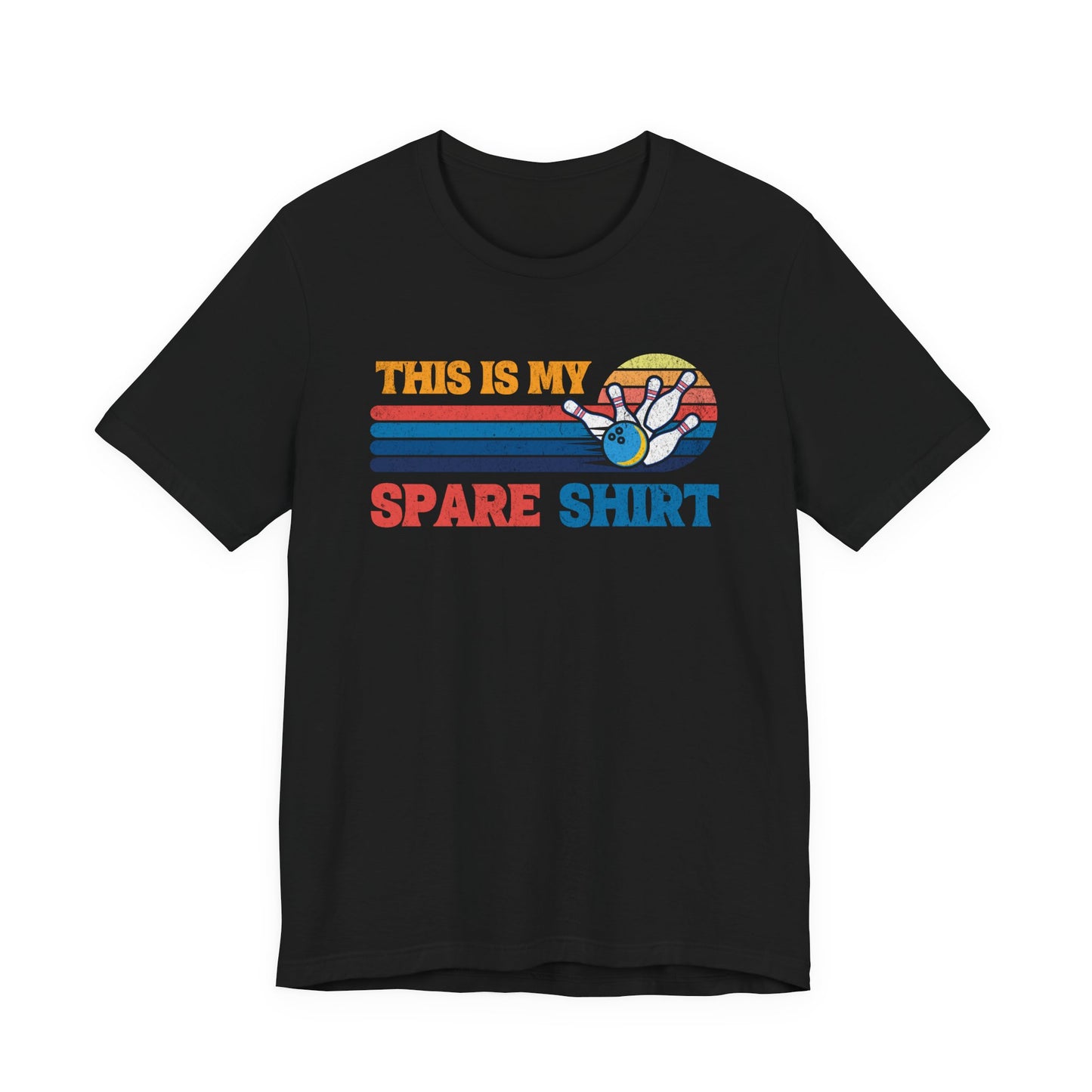 This Is My Spare Shirt Bowler Tee | Bowling Retro Logo