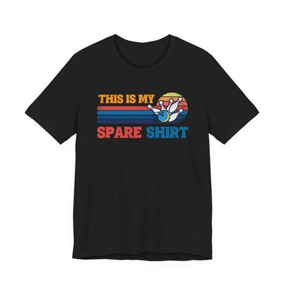 This Is My Spare Shirt Bowler Tee | Bowling Retro Logo