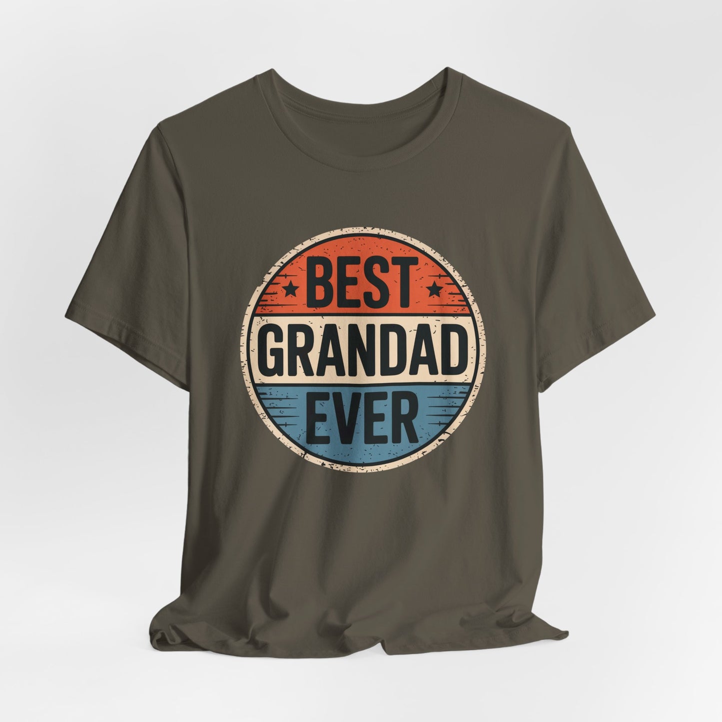 Best Grandad Ever Retro T-Shirt, Vintage Style Fathers Day Gift